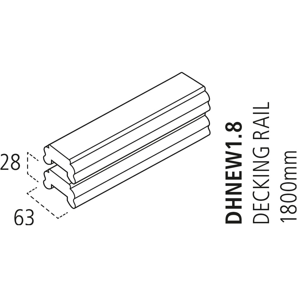 ​Blueprint Joinery Core Deck Plain Square Treated Decking Balustrade Basic Kit 1800mm Image 5