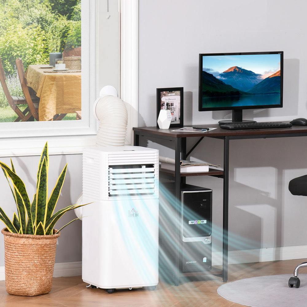 HOMCOM White 4 in 1 Mobile Compact Air Cooler Image 2