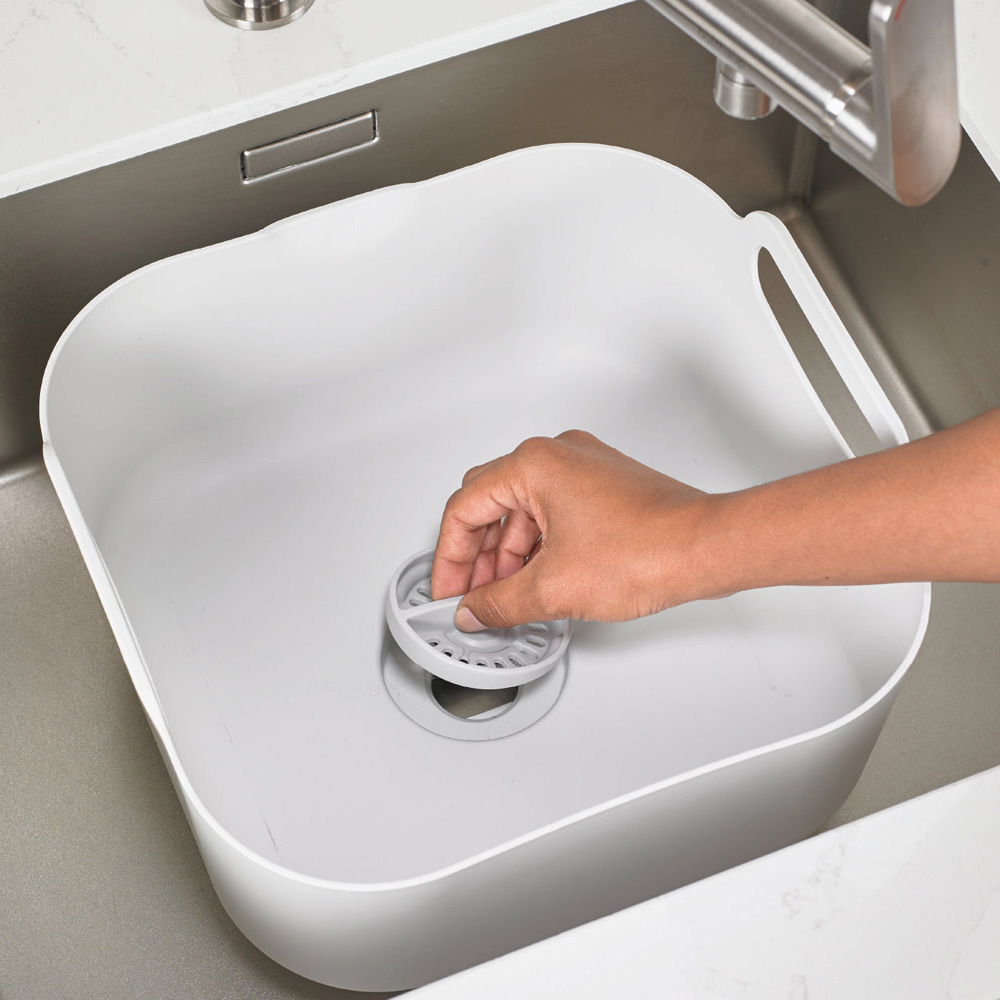 ReBorn Stone Effect Deep Washing Up Bowl with Handles 9L Image 7