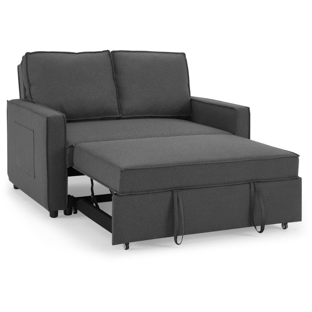 Home Detail Hugo Small Double Sleeper Dark Grey Pull Out Sofa Bed Image 5