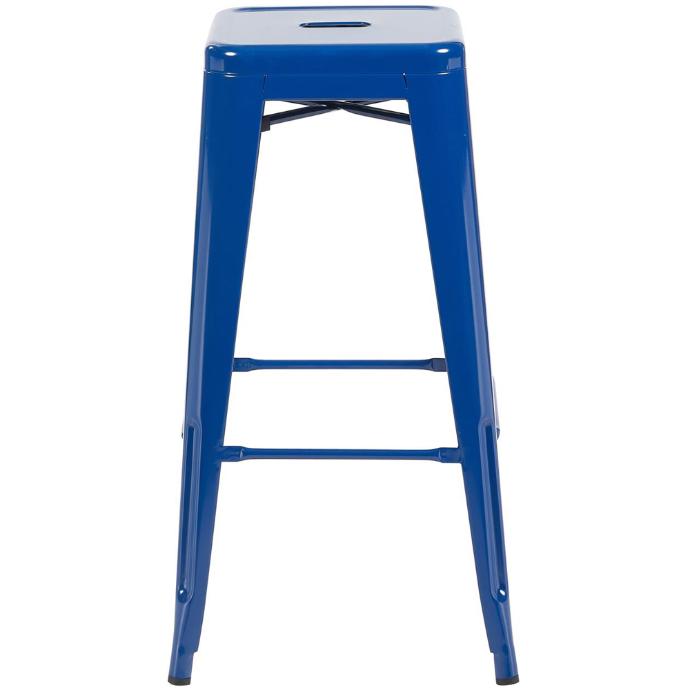 FWStyle Blue Gloss Metal Bar Stool 4 Pack Image 3