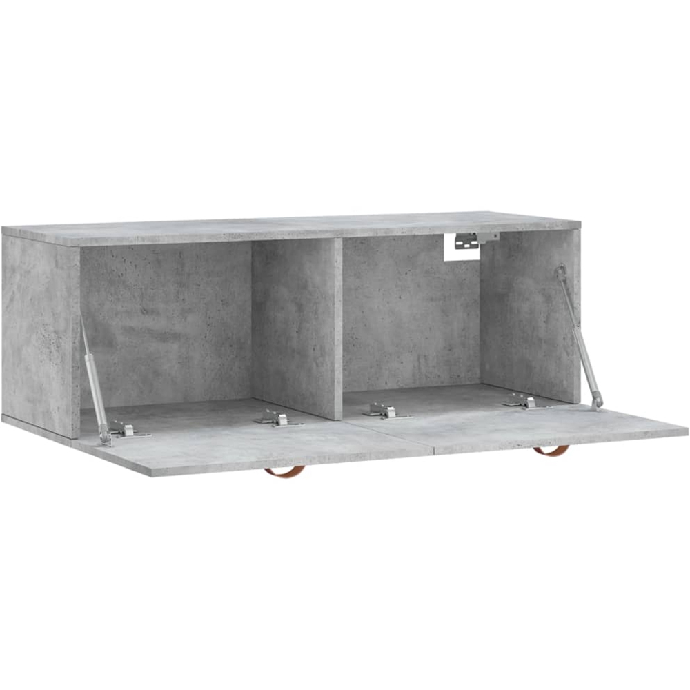 vidaXL 2 Door Concrete Grey Wall Cabinet Image 6