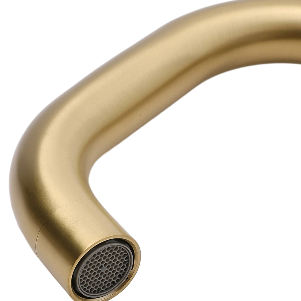 Living and Home Gold Arc Single Handle Faucet with Swivel Spout Image 4