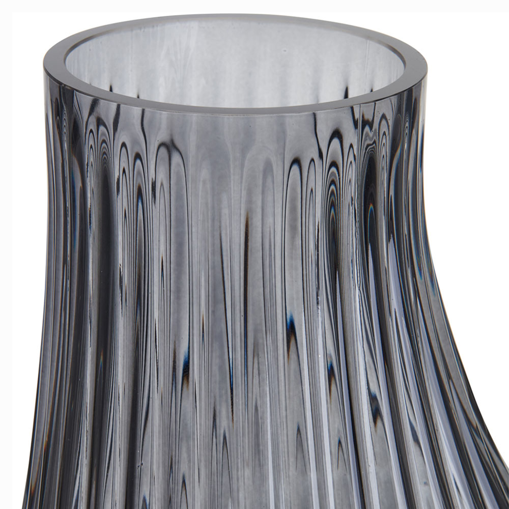 Wilko Large Smoked Funnel Vase Image 5