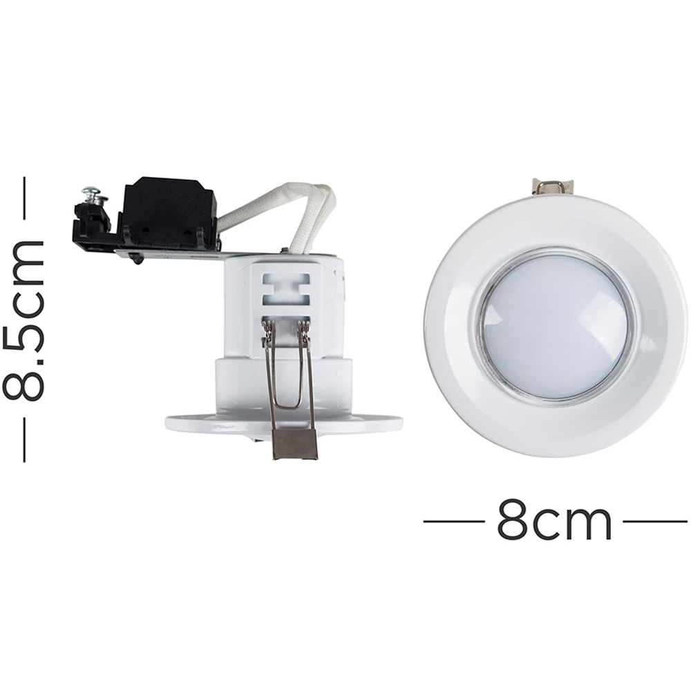 ValueLights White Warm White LED Ceiling Downlight 4 Pack Image 4