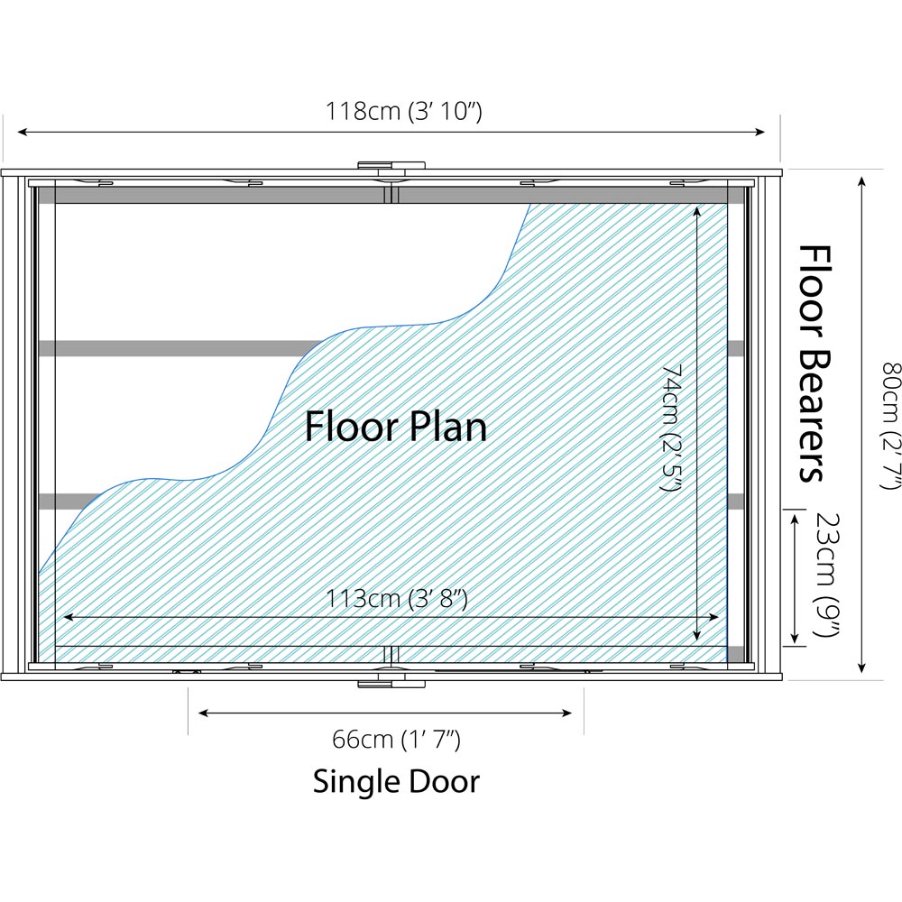 Mercia 3 x 4ft Overlap Apex Garden Shed Image 3