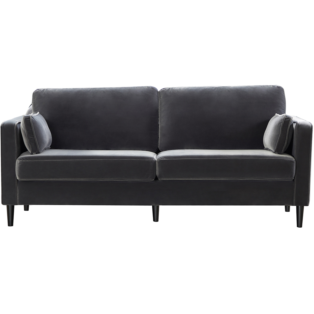 Furniture One 2 Seater Velvet Sofa with Armrest Image 2