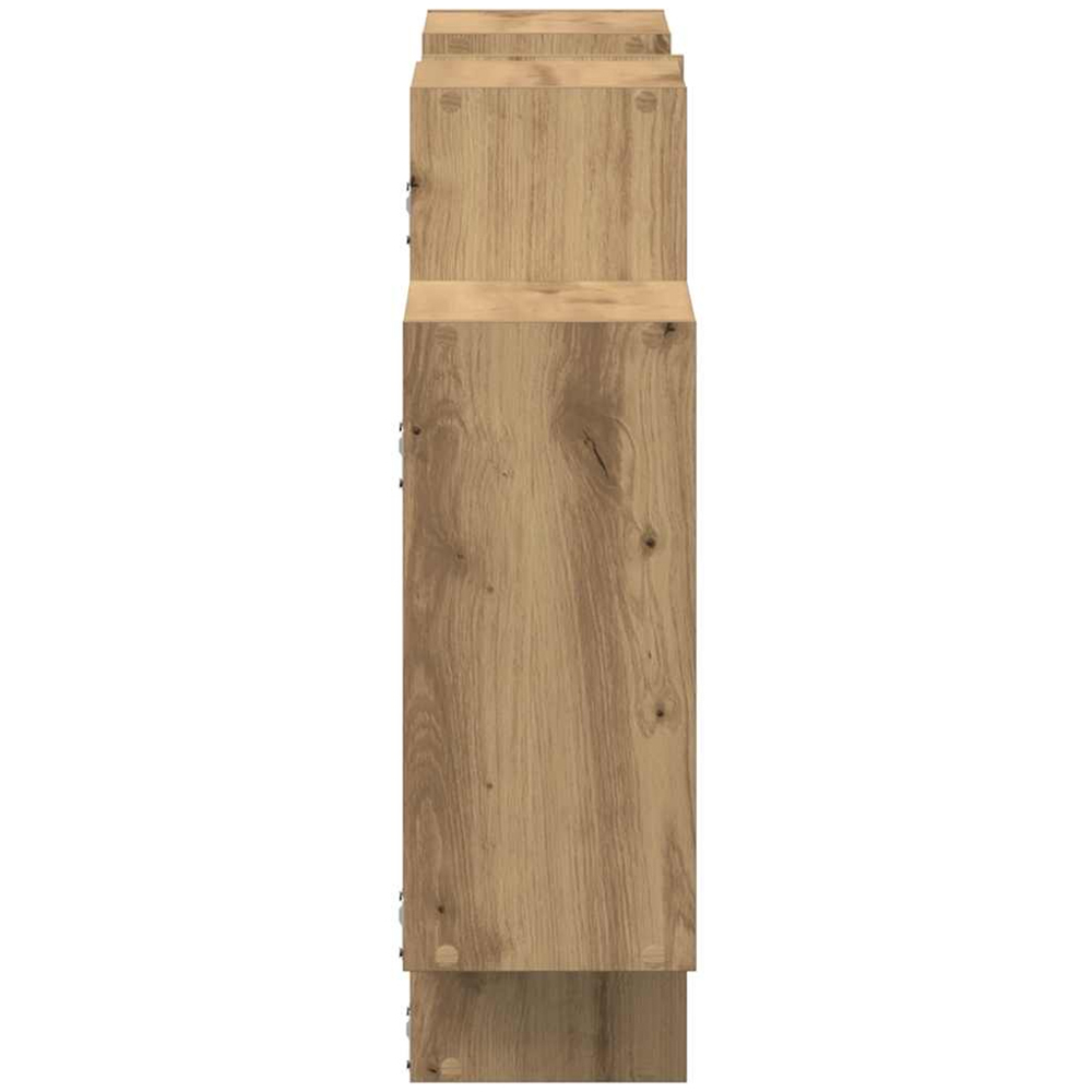 vidaXL 159 x 18 x 65cm Artisan Oak Wall Shelf Image 4