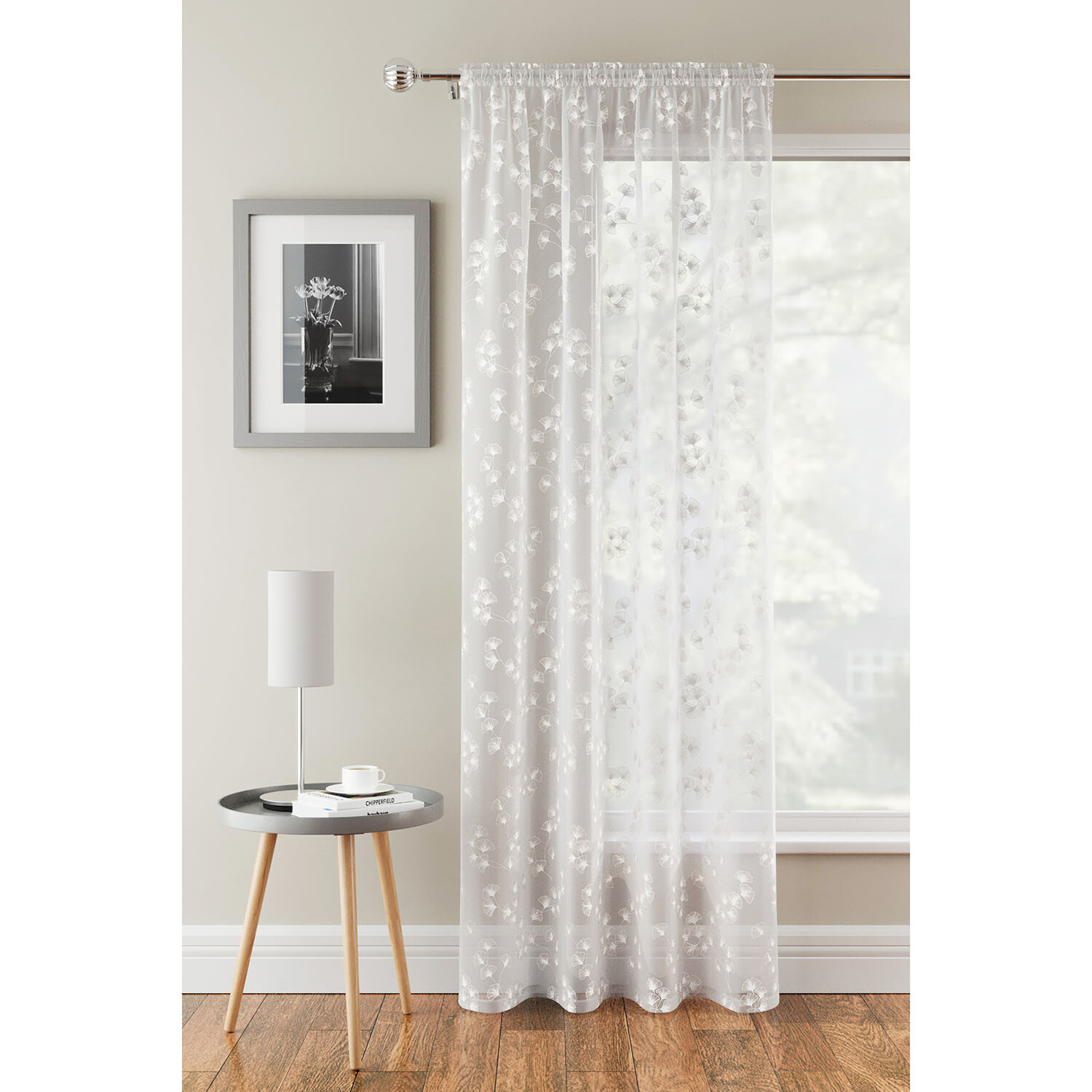 Delila Single Panel - White / 229cm Image 2