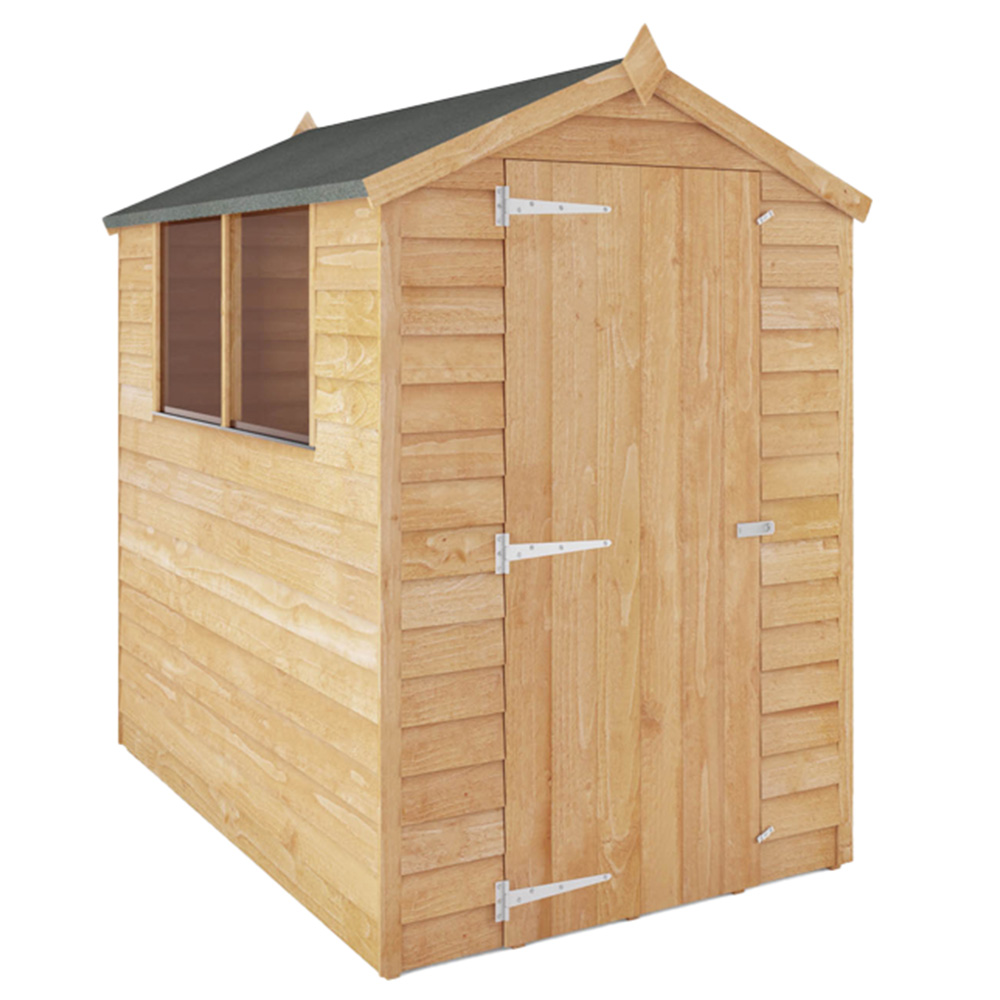 Mercia 6 x 4ft Overlap Apex Shed with Window Image 1