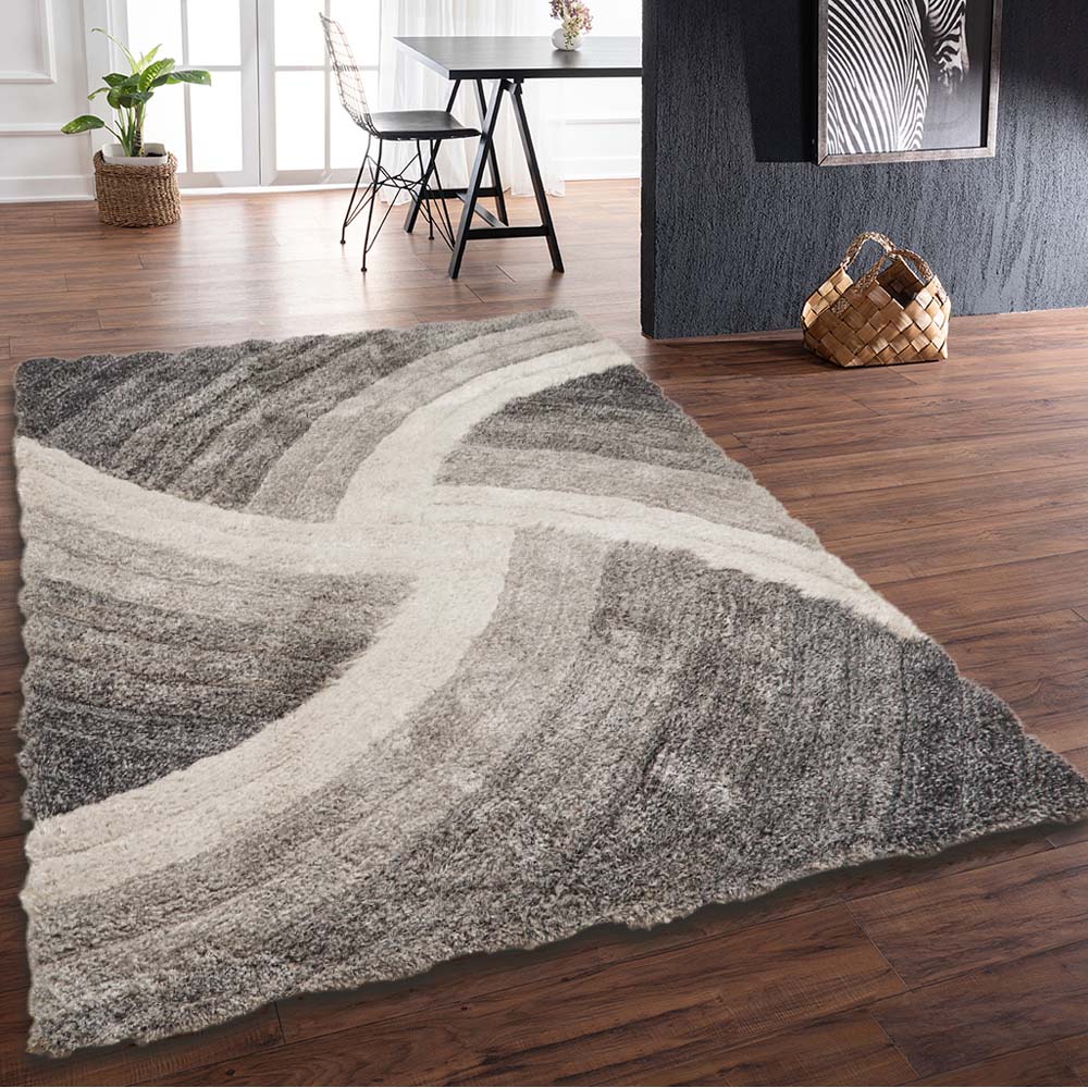 DS Living Stella Grey Ultra Plush Rug 160 x 230cm Image 2