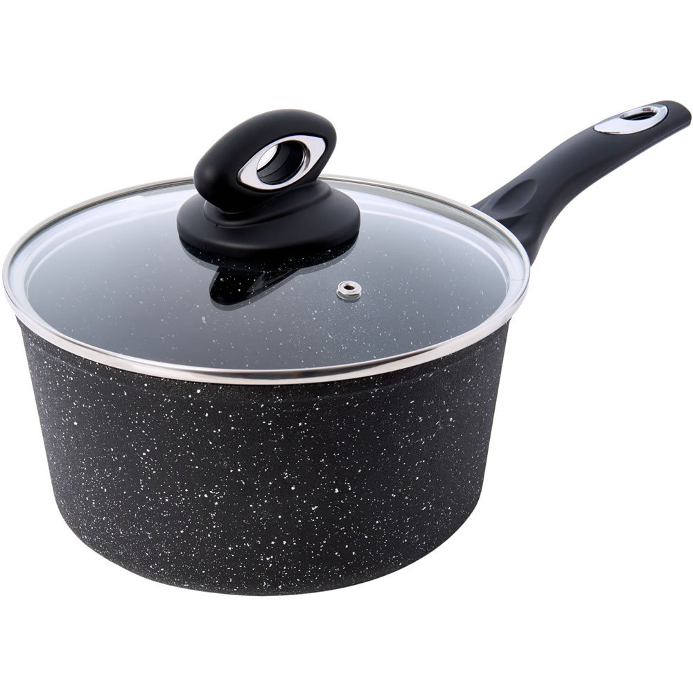 Wilko 20cm Aluminium Shot Blast Saucepan Wilko