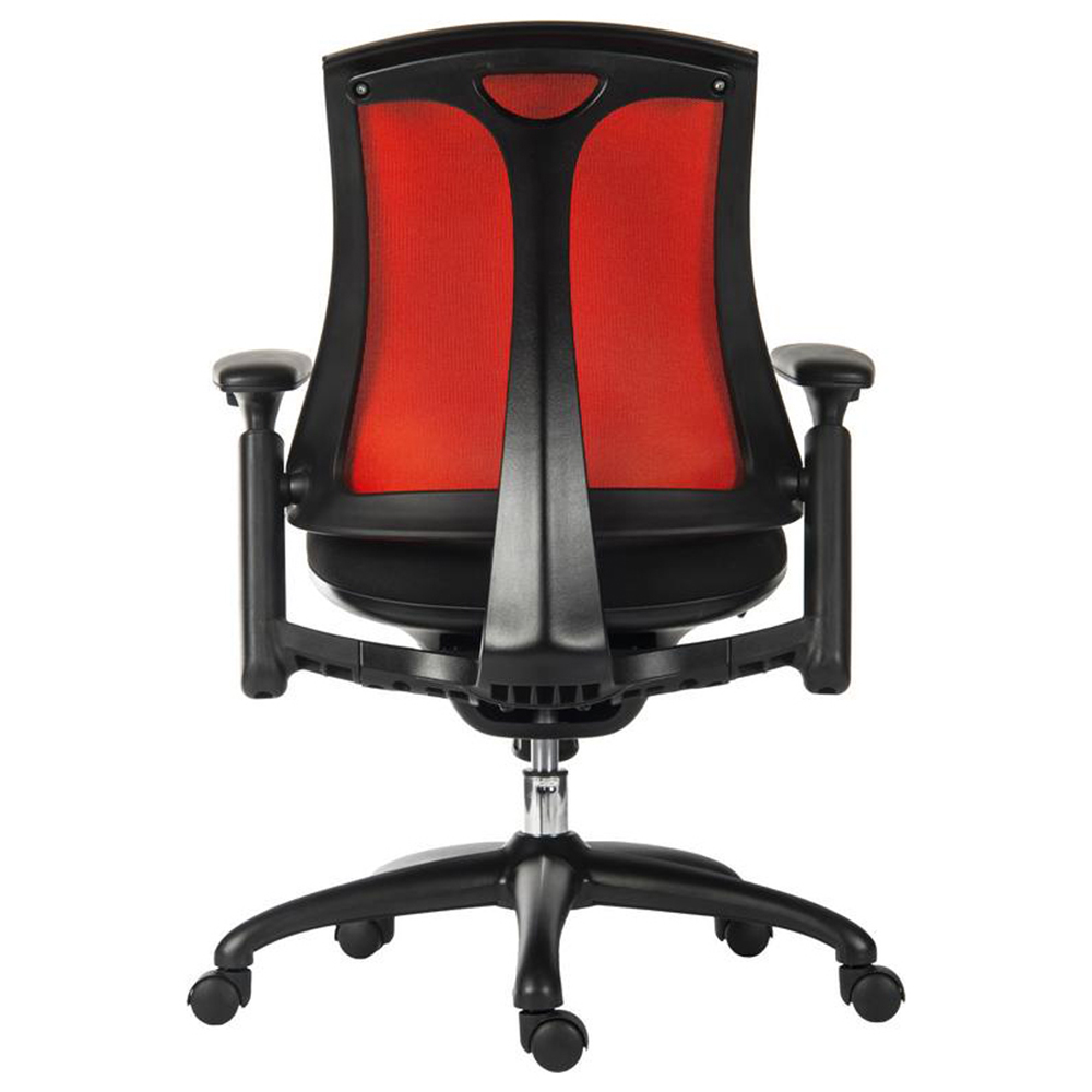 Teknik Rapport Red Mesh Swivel Office Chair Image 7