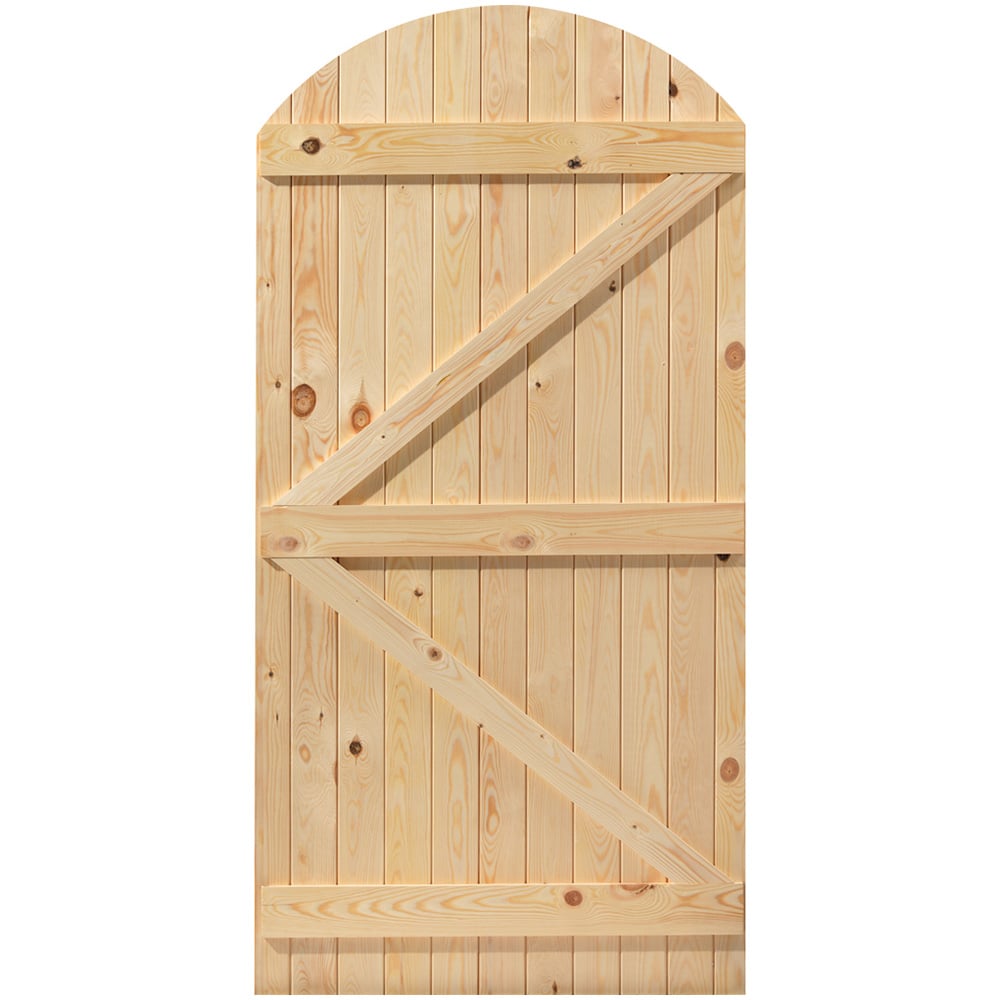 JB Kind Oxford Softwood Boarded Arched Gate External Door 1829 x 915mm Image 2