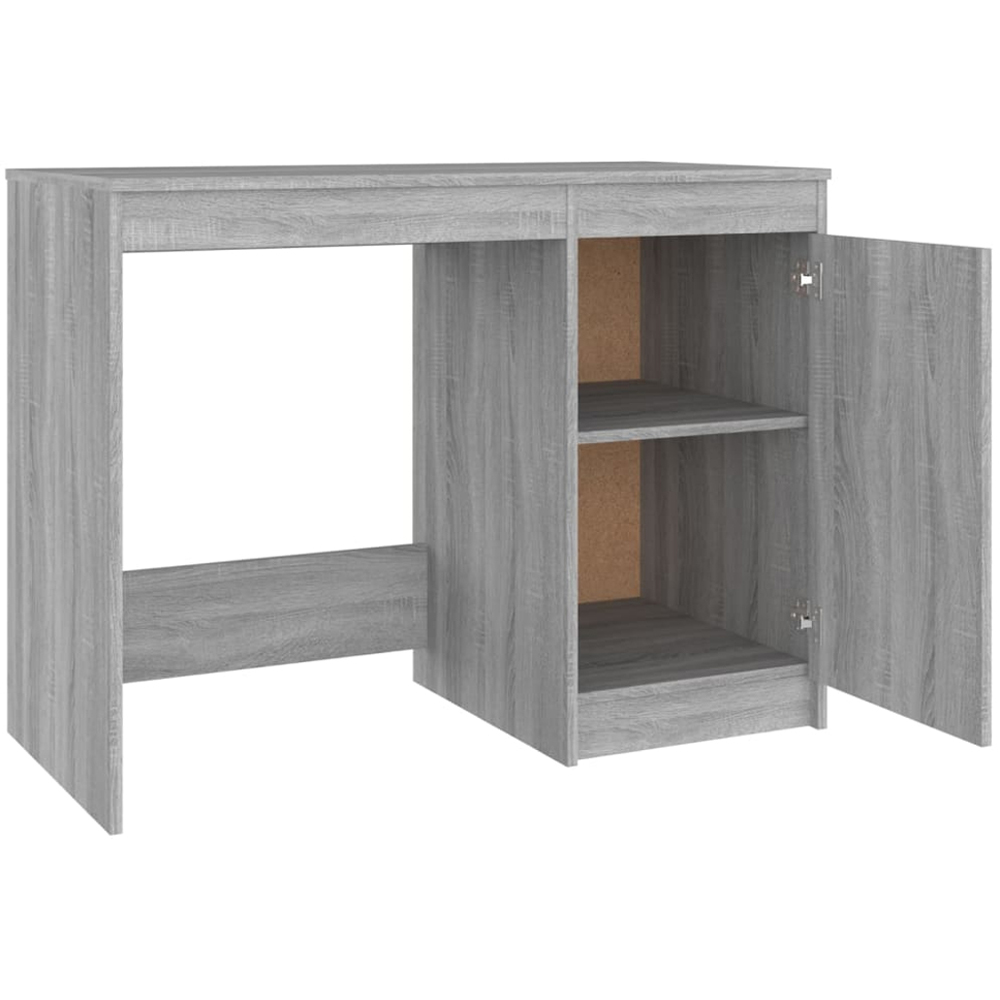 vidaXL Single Door Computer Desk Grey Sonoma Image 5
