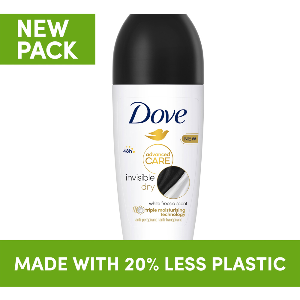 Dove  Advanced Care Invisible Dry Antiperspirant Deodorant 50ml Image 4