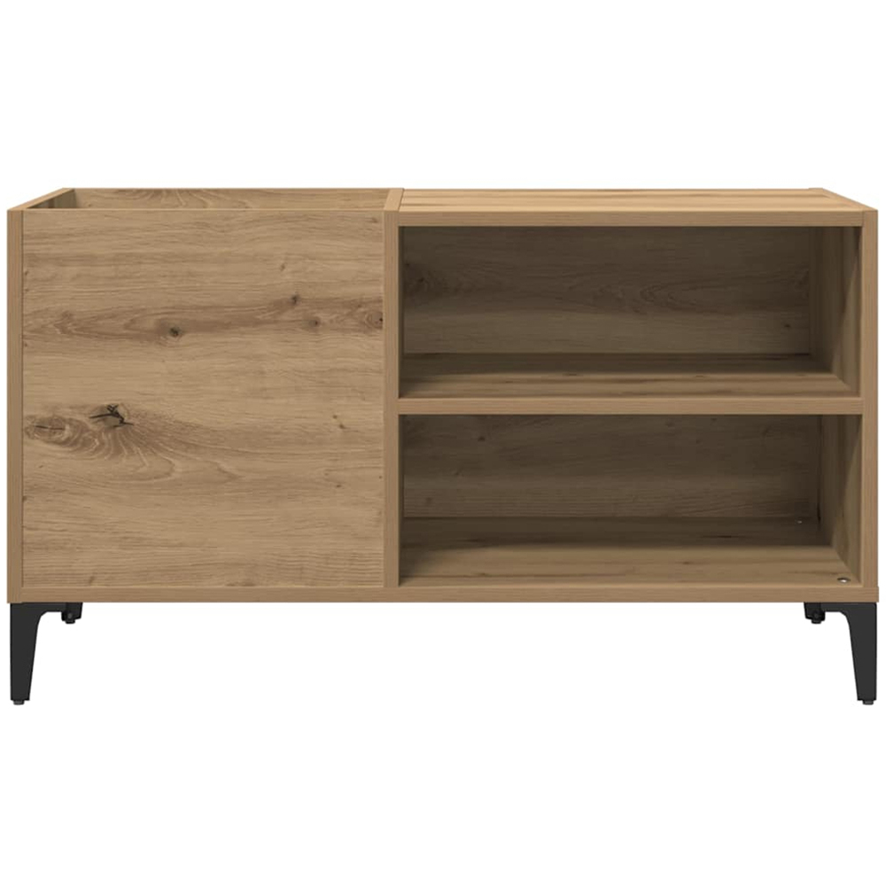 vidaXL 2 Shelf Artisan Oak Record Cabinet Image 3