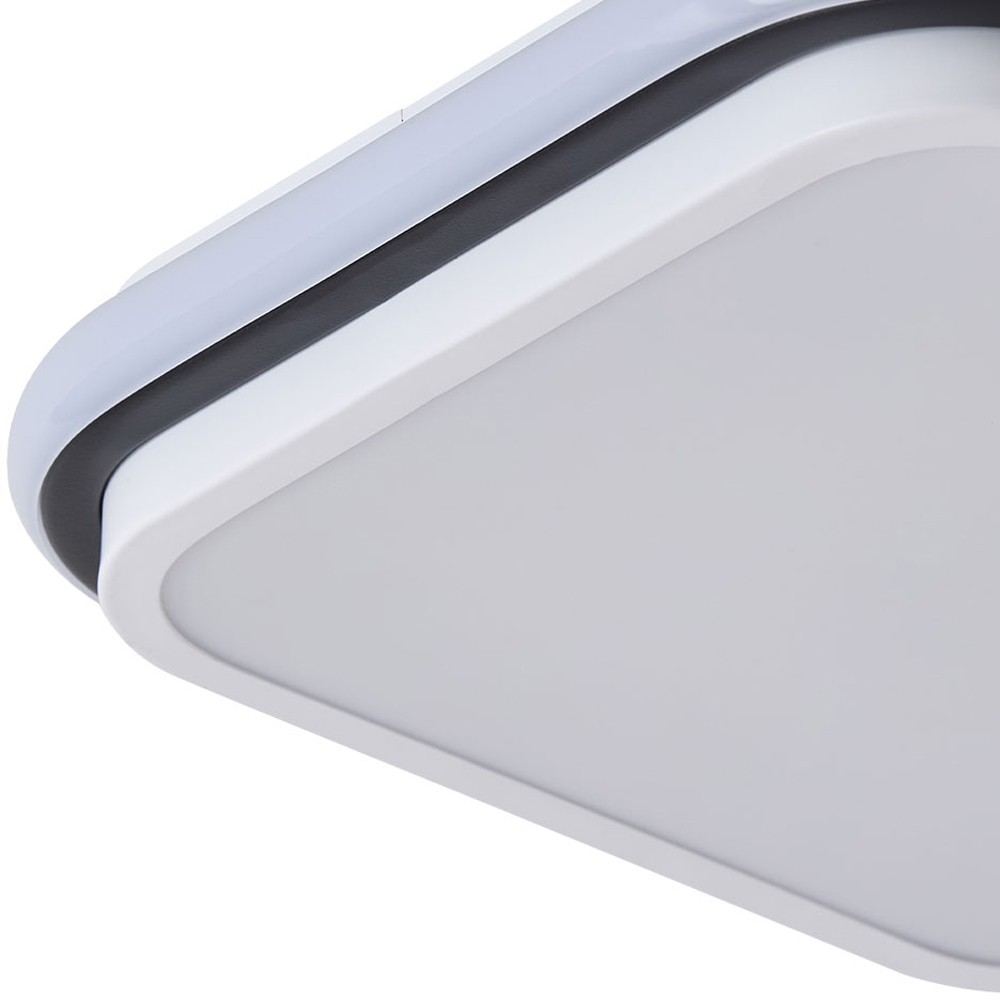 Living and Home Black and White LED Ceiling Light with 3 Colour Temperatures Image 6