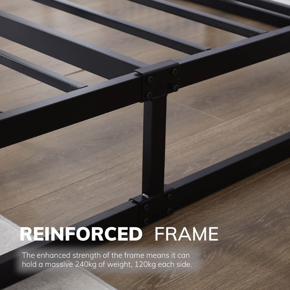 House Of Home Double Platform Metal Bed Frame Image 3