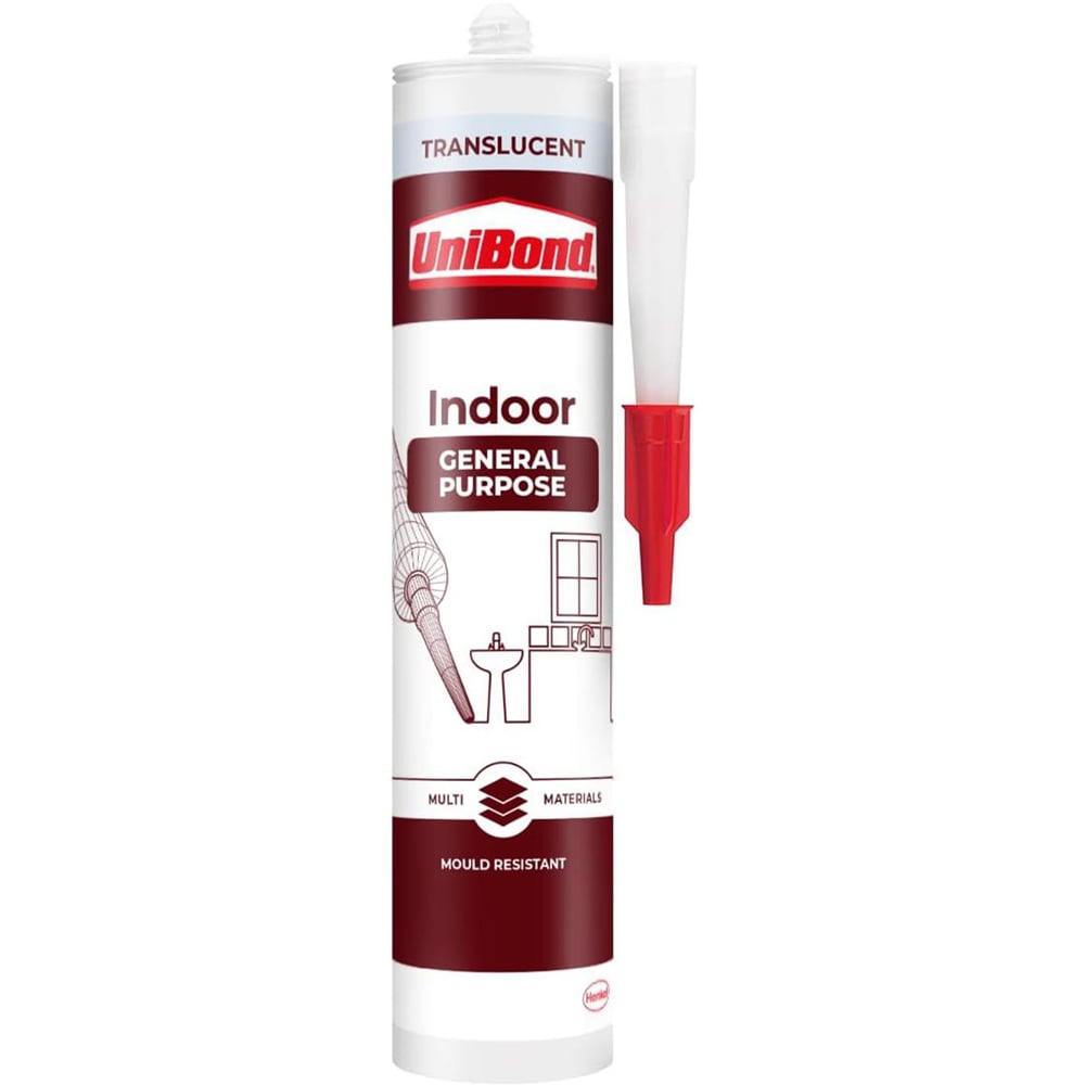 UniBond General Purpose Translucent Weatherproof Sealant Cartridge 273g 2 Pack Image 2