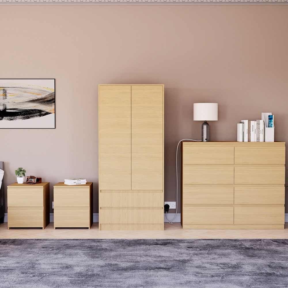 Denver Pine 4 Piece Bedroom Furniture Set Image 2
