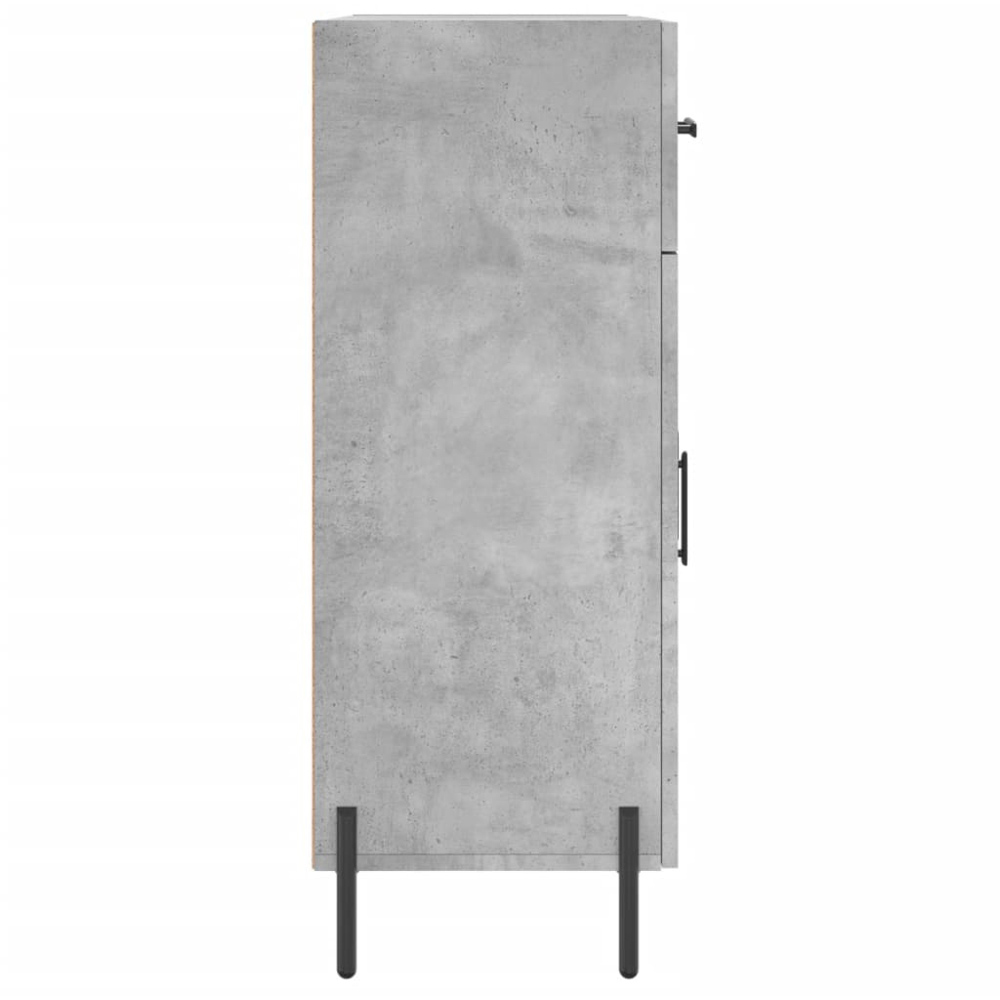 vidaXL 2 Door 2 Drawer Concrete Grey Wooden Sideboard Image 7