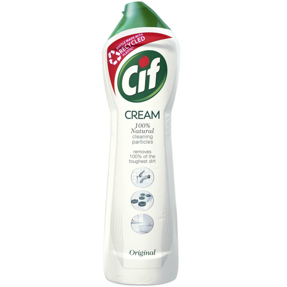 CIF Natural Cleaning Particles Original Cleaner Cream 500ml 6 Pack Image 2