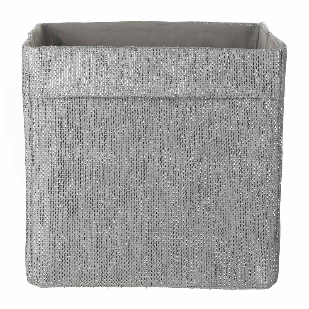 Wilko Silver Storage Box 30x30cm Wilko