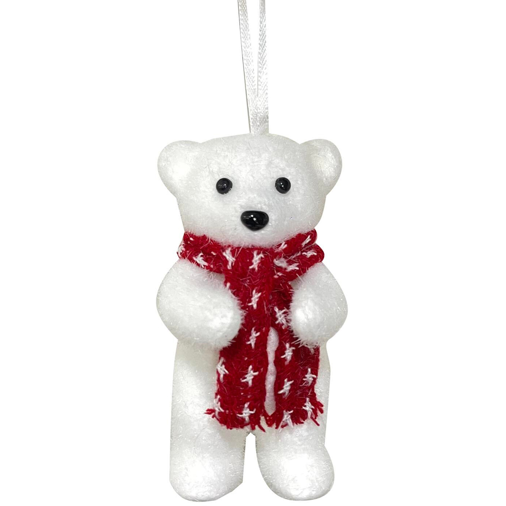 Hanging Bear Decoration - White Image