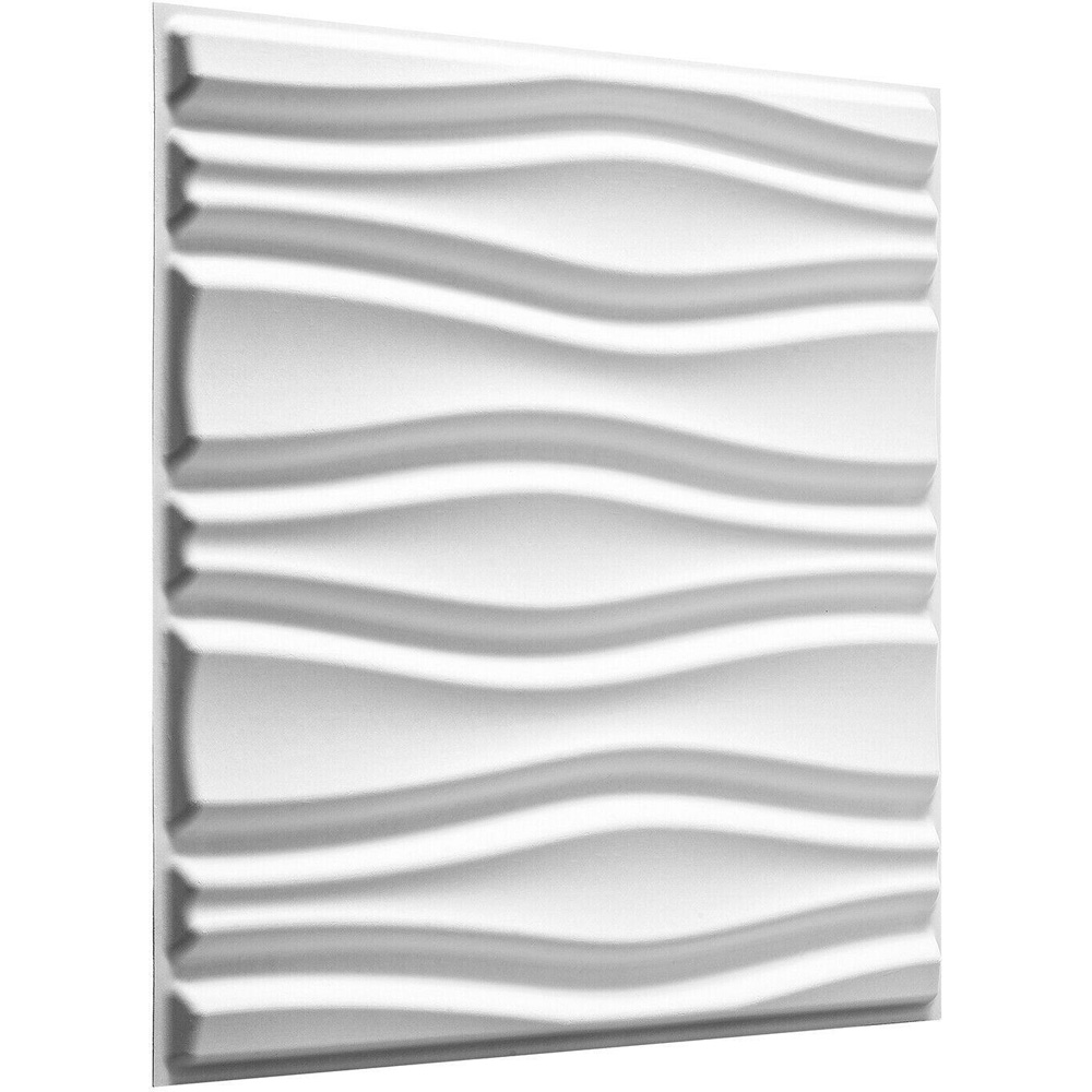Walplus Off White Flows 3D Wall Panel 12 Pack Image 2