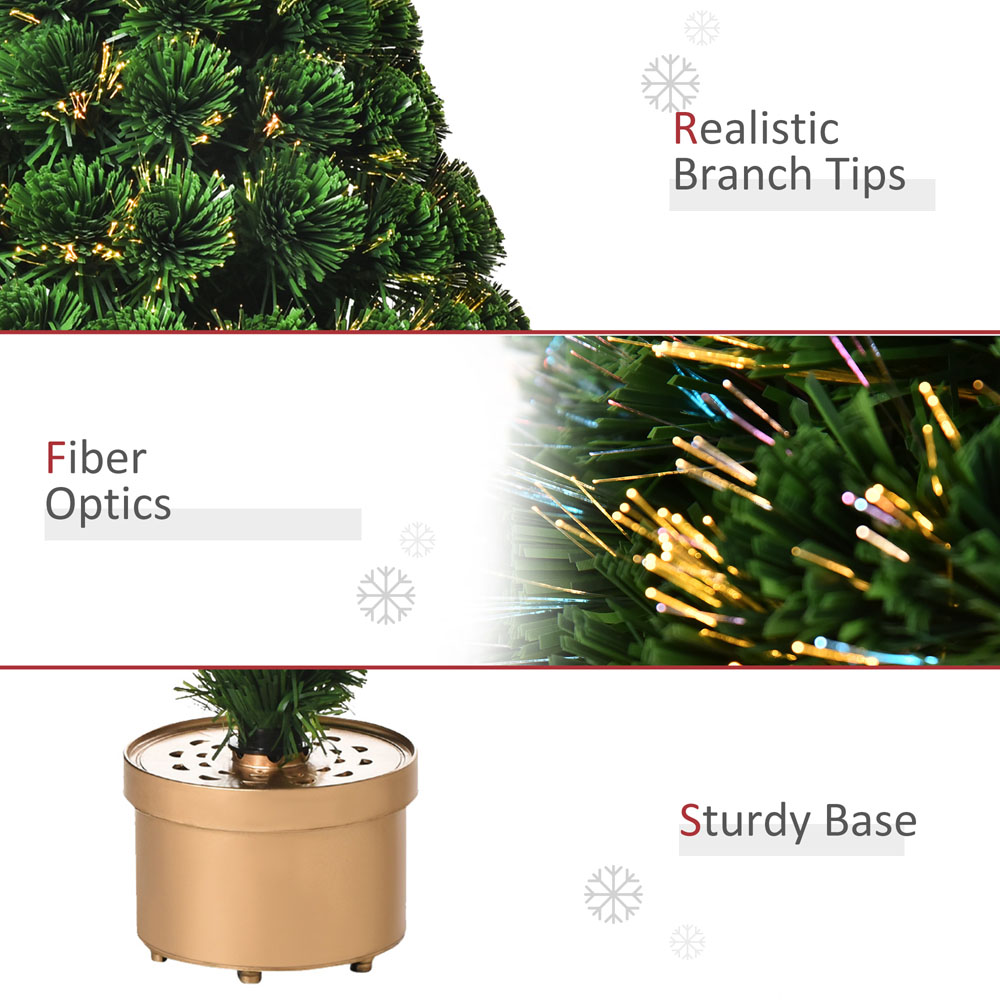 Everglow Fiber Optic Green Artificial Christmas Tree 3ft Image 6
