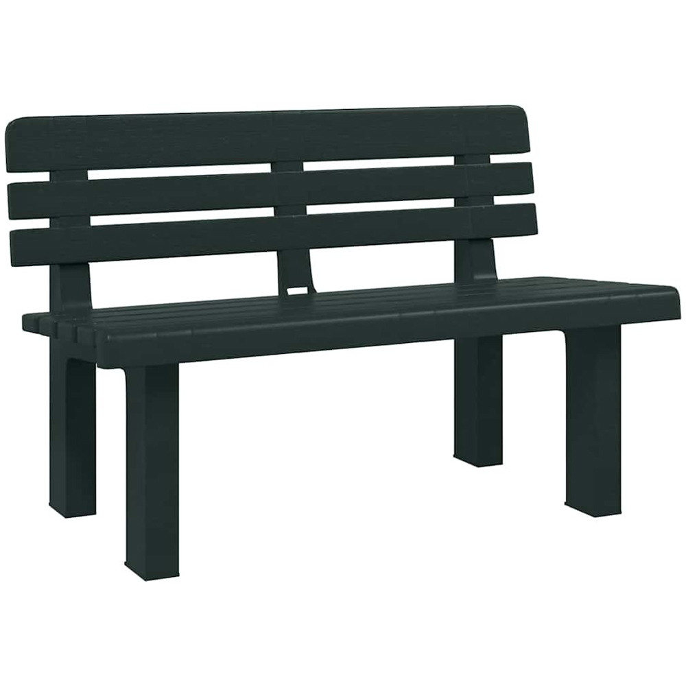 Walplus Green Garden Bench 110 x 52 x 71cm Image 2