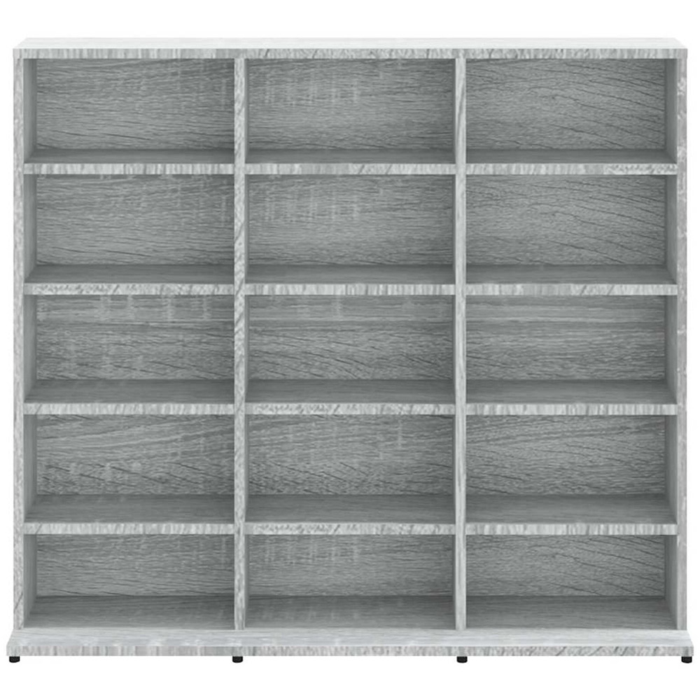 vidaXL Grey Sonoma CD Cabinet Image 4