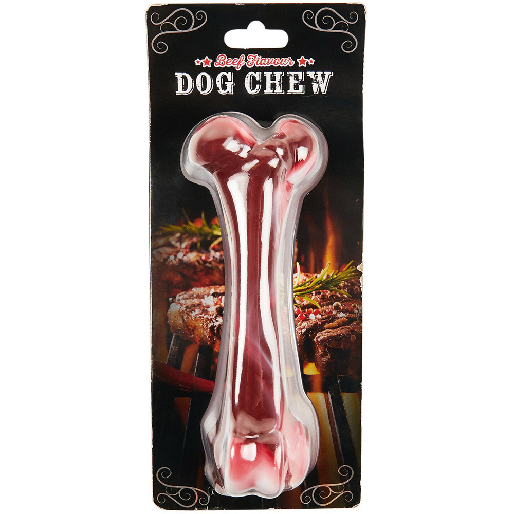 Beefy Bone Dog Chew - Pink Image 1