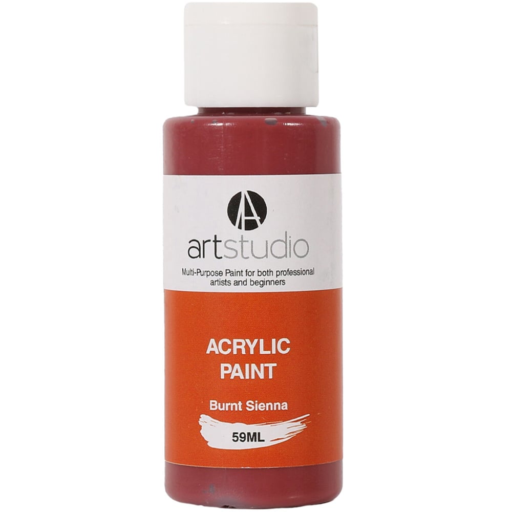 Art Studio Acrylic Paint   - Burnt Sienna / 59ml Image