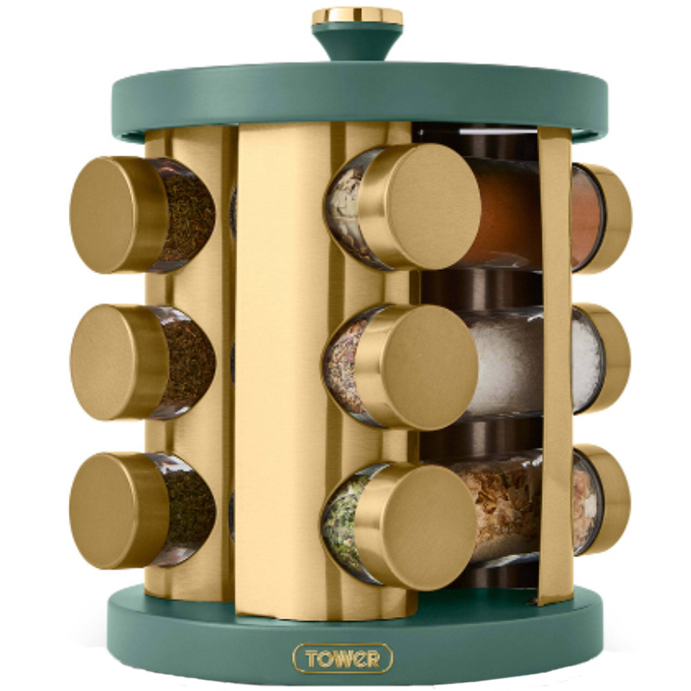 Tower Cavaletto 12 Jars Rotating Spice Rack Image 1