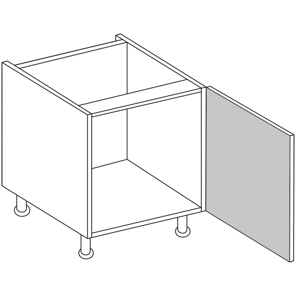 wilko Woodgrain Effect Shaker Dust Grey Belfast Sink Unit 455mm Image 1