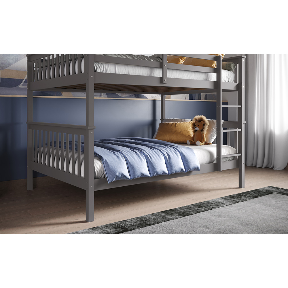 Flair Tetrad Small Double Grey Detachable Bunk Bed Image 4