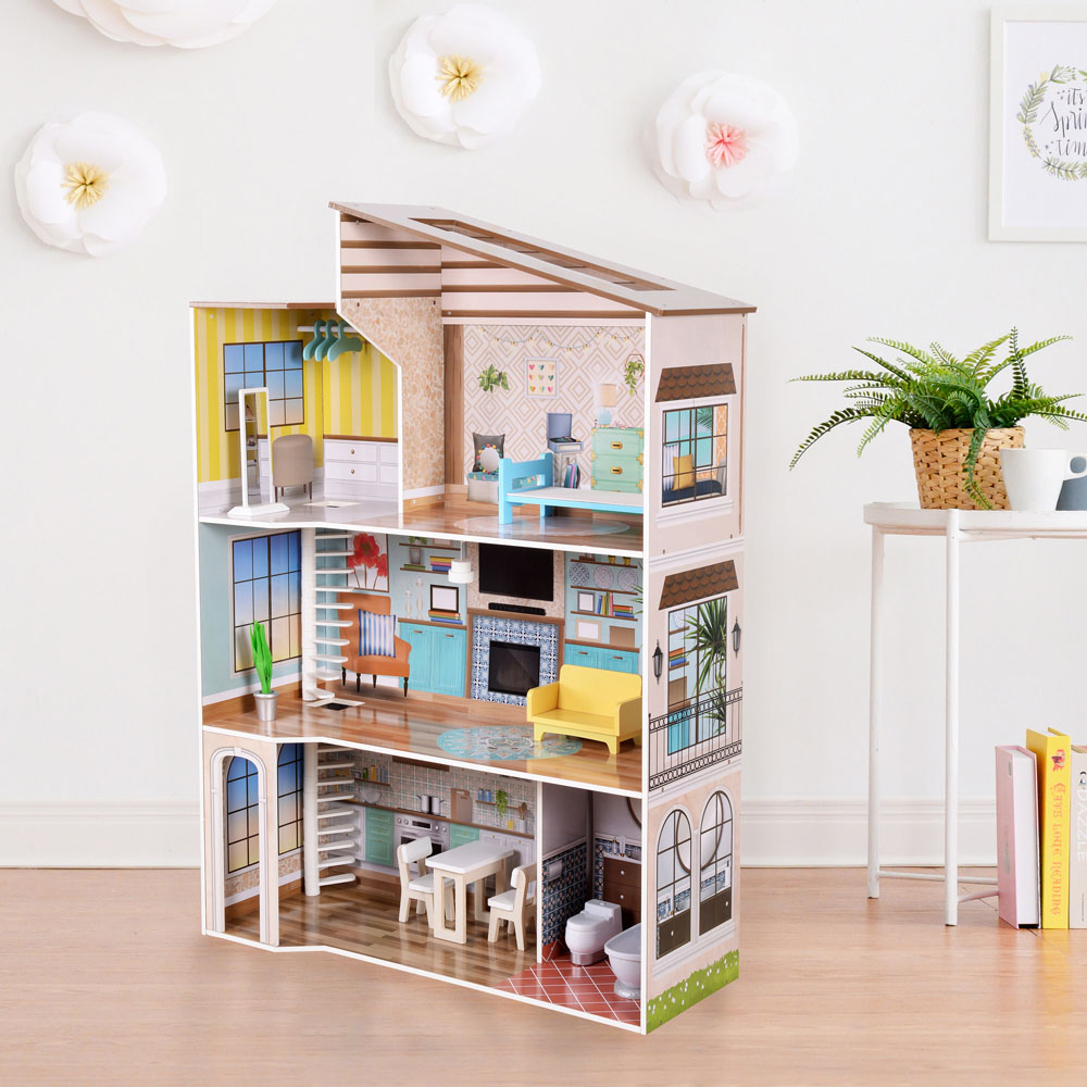 Teamson Kids Multi Colour Dreamland Mediterranean Doll House Image 2
