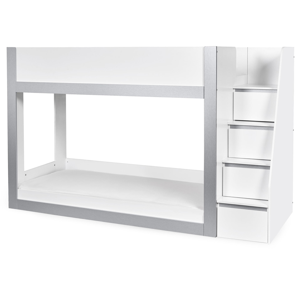 Julian Bowen Gaia Single White and Silver Bunk Bed Image 5