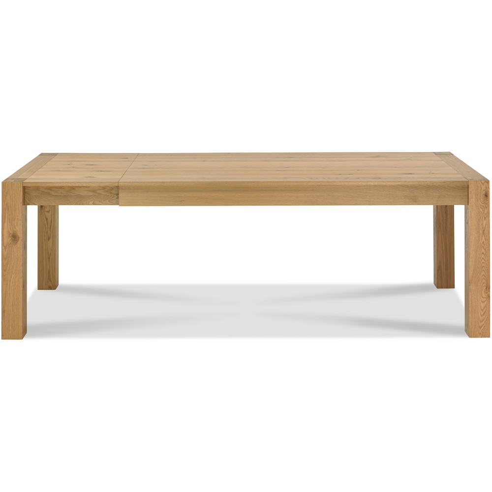 Bentley Designs Turin 8 Seater Light Oak Medium End Extending Table Image 5