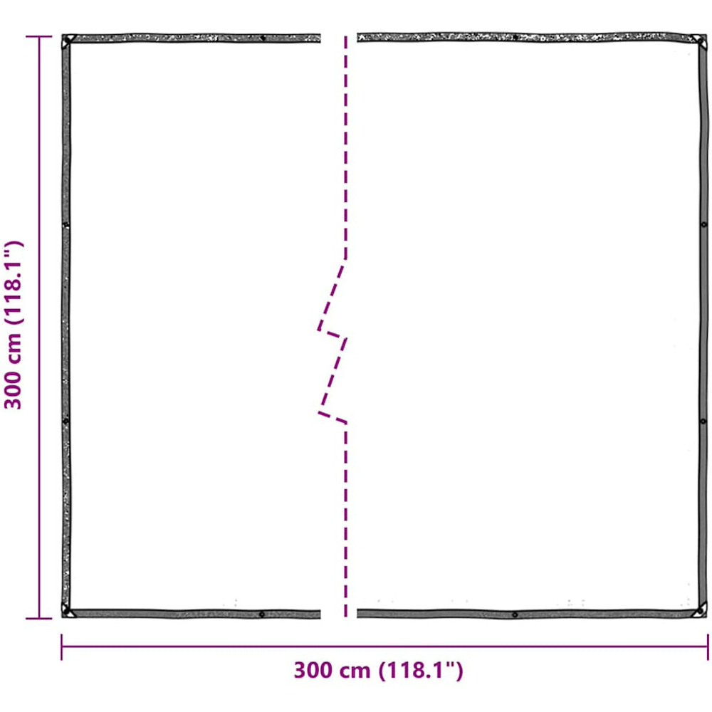Walplus Clear Tarpaulin with Eyelets 3 x 3m Image 9