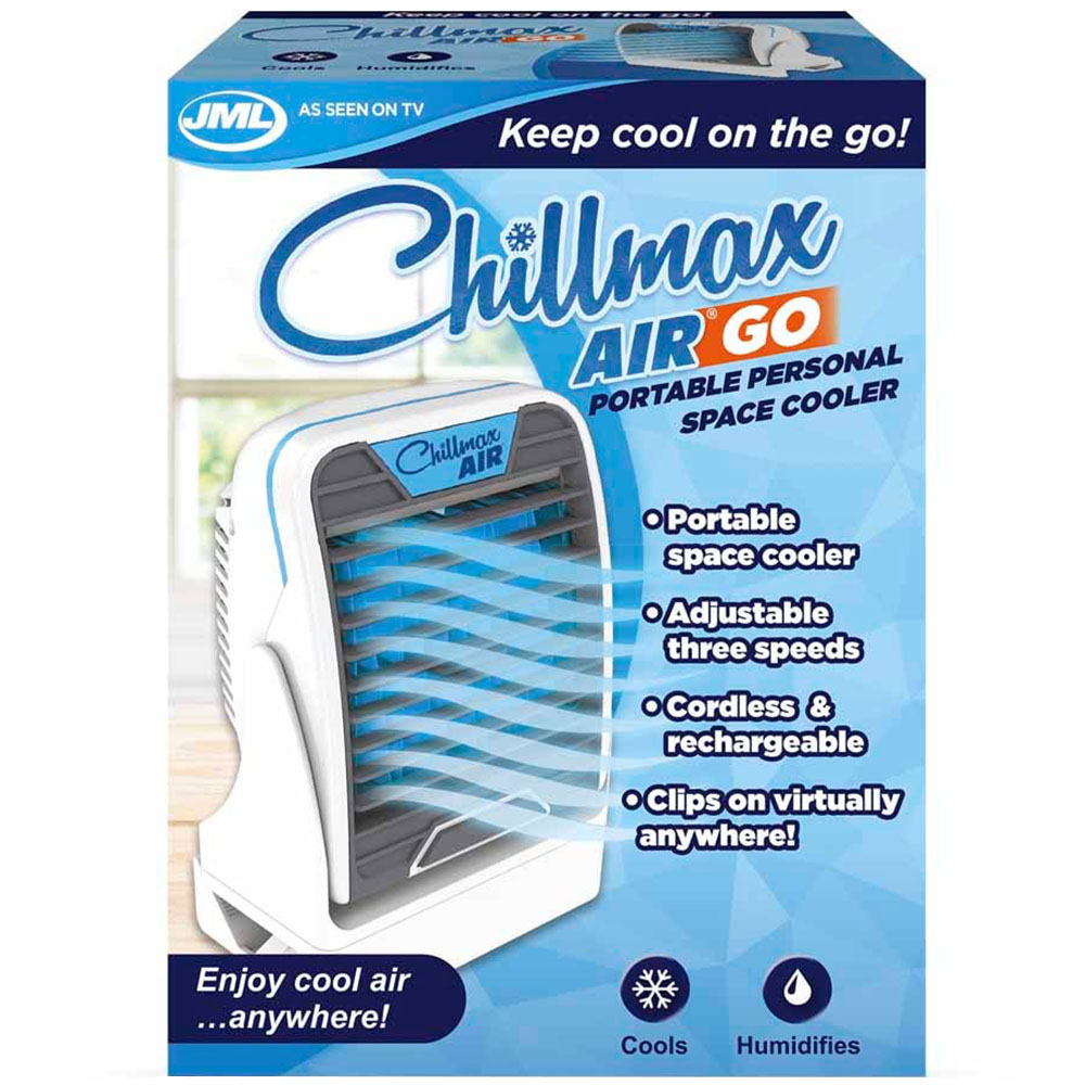 JML White Chillmax Air Go Portable Personal Air Cooler Image 2