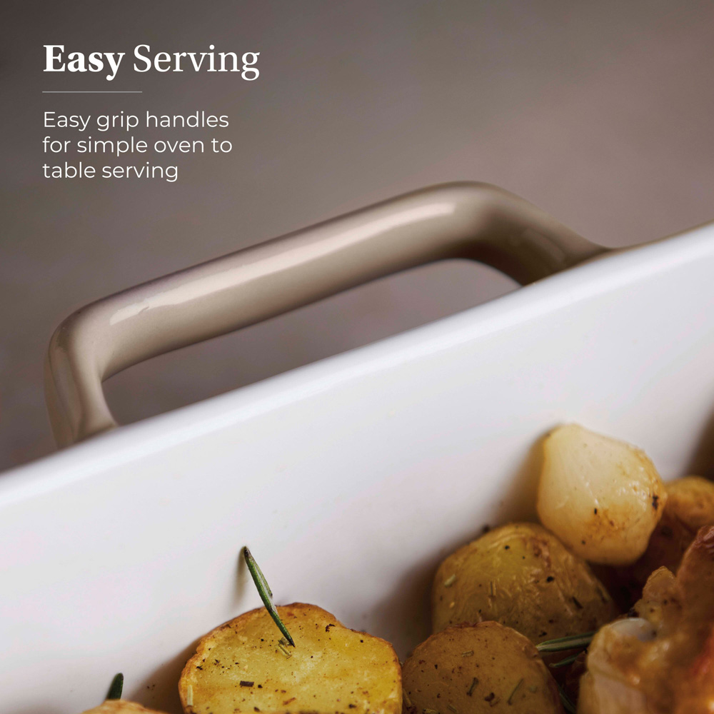Barbary & Oak Nattura 38cm Cashmere Stoneware Rectangular Baking Dish Image 5