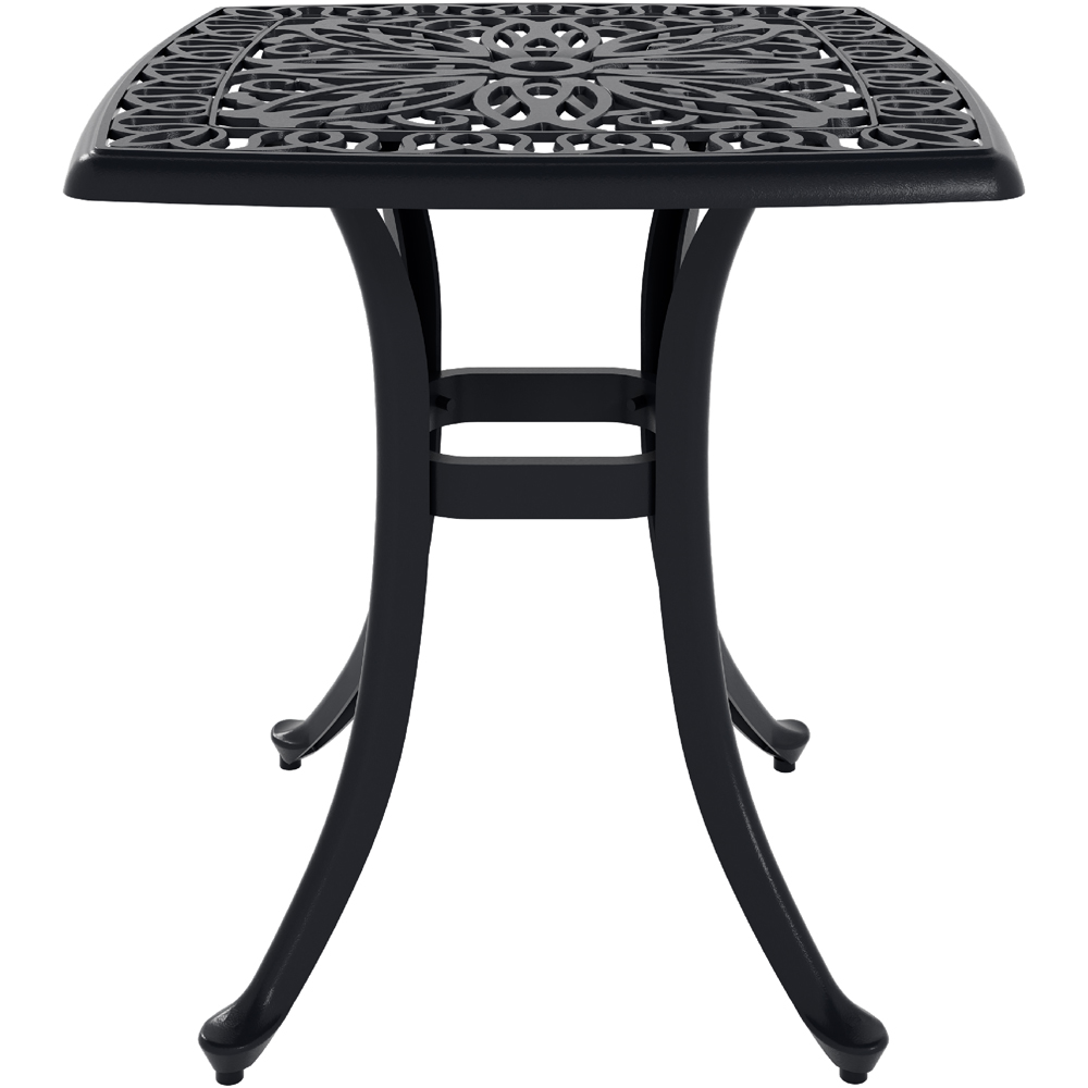 Charles Bentley Cast Aluminium Small Side Table In Black Image 3