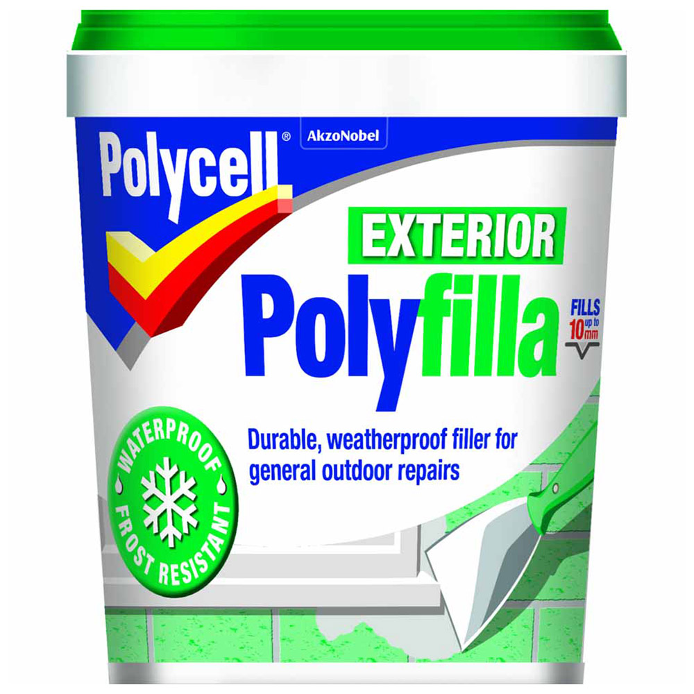 Polycell Ready Mixed Exterior Polyfilla 1kg Image 1