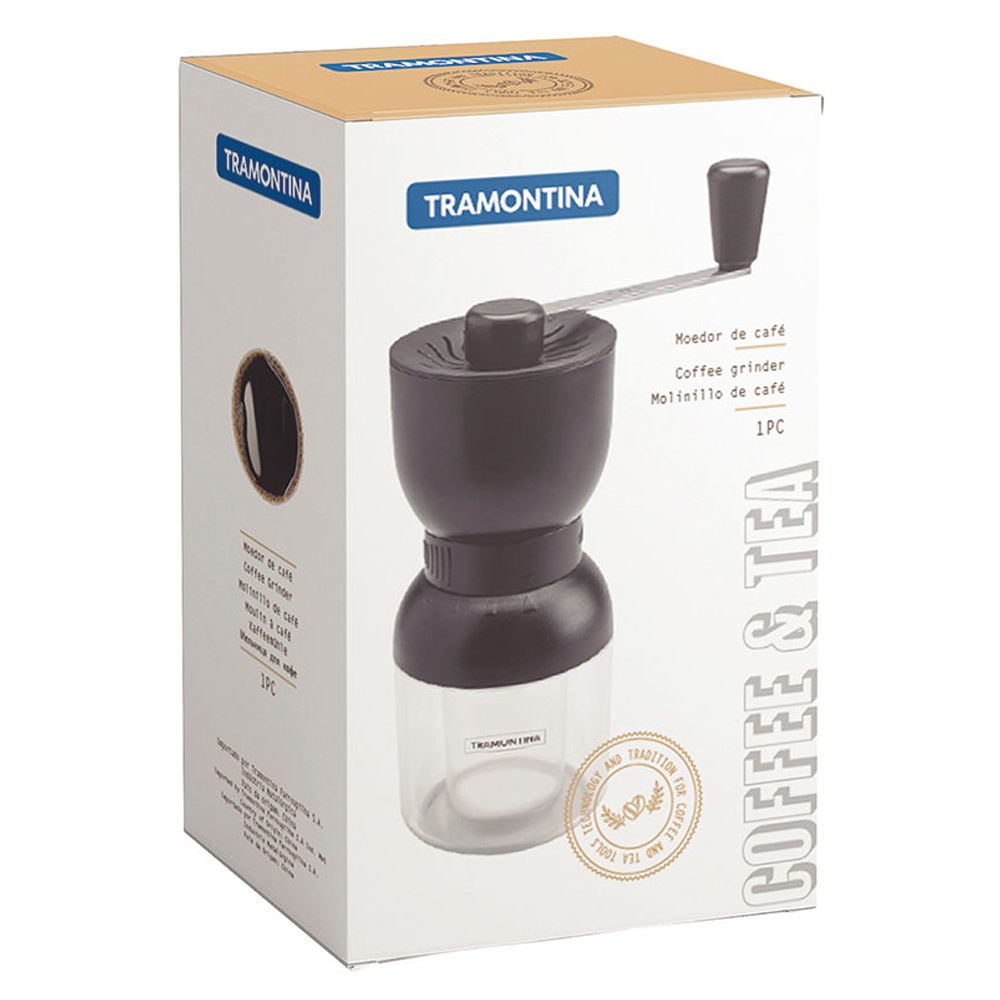 Tramontina Black Manual Coffee Grinder with Ceramic Burr Image 6