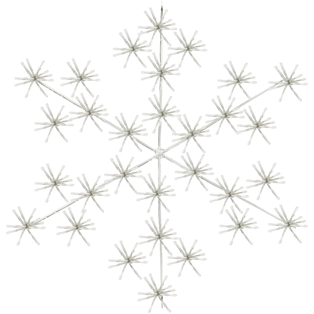 The Christmas Workshop 300 LED Warm White Starburst Snowflake 60cm Image 2