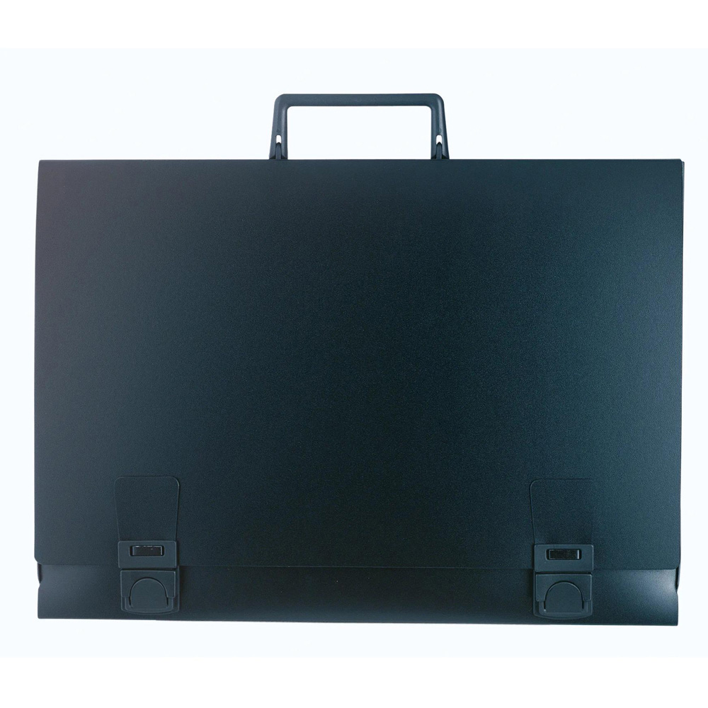 Exacompta Black Rigid Art Folder 31 x 43cm 2 Pack Image 2
