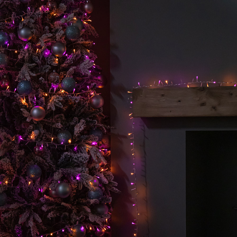Samuel Alexander TreeBrights 1500 Rainbow LED Clear Cable Christmas String Lights 37.5m Image 4